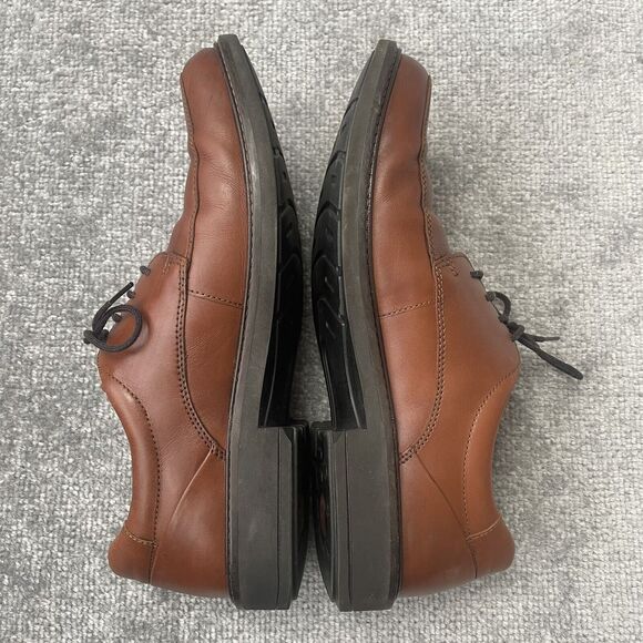 Ecco Shoes Mens Size 9 Brown Leather Oxford Business Casual Shock Point Comfort main image 16